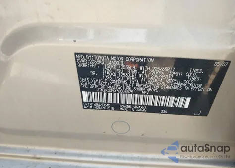 2007 Toyota Rav4 Base V6 z USA, uszkodzony, nr VIN JTMZK33VX76008575